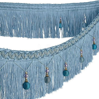 6M Polyester Tassel Lace Trim OCOR-OC0001-51B-1