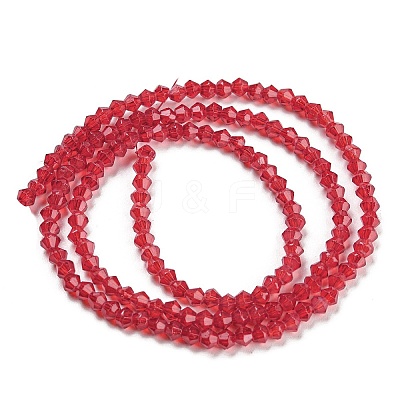 Baking Paint Transparent Glass Beads Strands DGLA-F029-J2mm-09-1