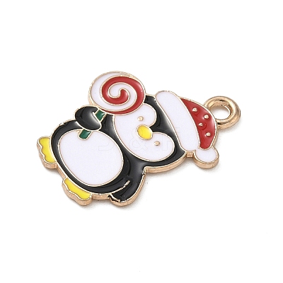 Christmas Alloy Enamel Pendants ENAM-I071-01KCG-04-1
