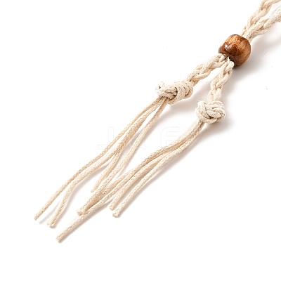 Braided Wax Rope Cord Macrame Pouch Necklace Making NJEW-J007-01-1