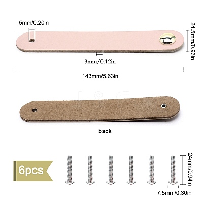 Leather Handle DIY-WH0182-19C-1