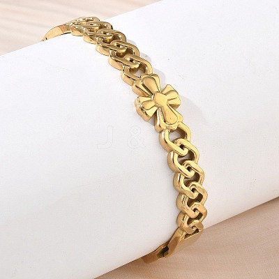 304 Stainless Steel Hinged Cuff Bangles SA-CBAB92B-05G-1