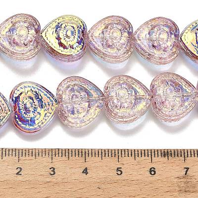 Electroplate Baking Paint Glass Beads Strands EGLA-K061-13A-AB02-1