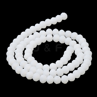 Imitation Jade Solid Color Glass Beads Strands X-EGLA-A034-J4mm-MD05-1