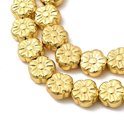 Electroplate Glass Beads Strands EGLA-F166-10G-1