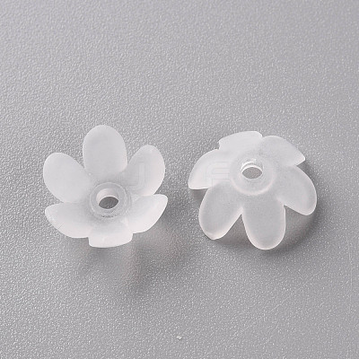 Frosted Acrylic Bead Caps MACR-S371-07A-701-1