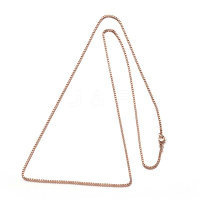 304 Stainless Steel Box Chain Necklaces Necklaces X-NJEW-L353-15-1