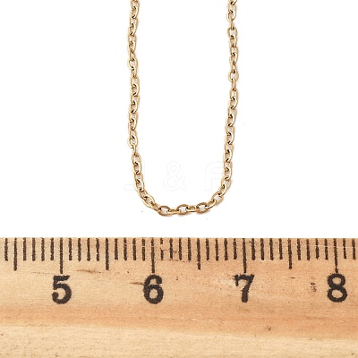 304 Stainless Steel Necklace LS-MAK-F033-01G-1
