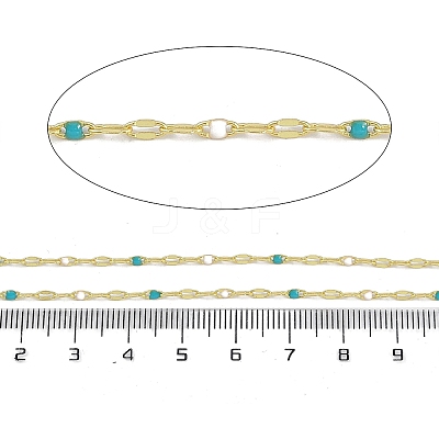 Rack Plating Brass Dapped Chains AJEW-Q153-03G-05-1