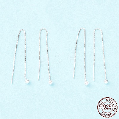 925 Sterling Silver Ear Thread STER-P047-09S-1