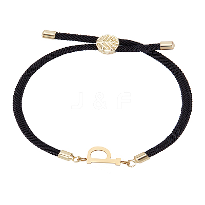 1Pc Adjustable Nylon Cord Slider Bracelets for Women BJEW-LP0001-32P-01-1