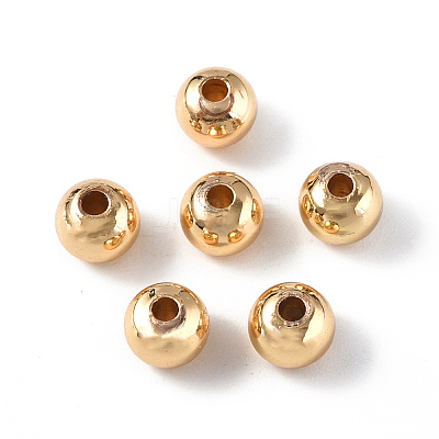 Rack Plating Brass Beads KK-E070-01C-G-1