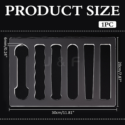 Transparent Acrylic Templates DIY-WH0580-20-1