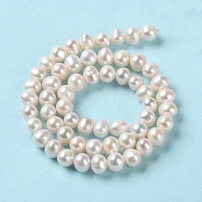 Natural Cultured Freshwater Pearl Beads Strands PEAR-E018-15-1