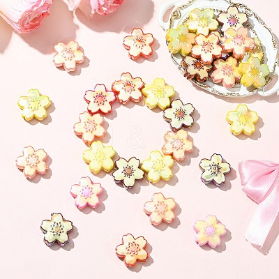 30Pcs Opaque Acrylic Beads MACR-CJ0002-19-1