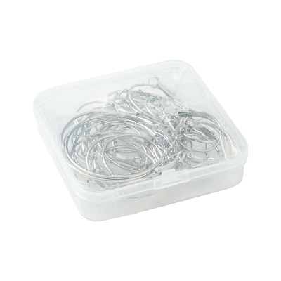 32Pcs 4 Styles Iron Huggie Hoop Earring Findings IFIN-FS0001-49B-1