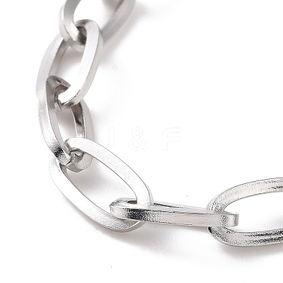 Non-Tarnish 304 Stainless Steel Cable Chain Bracelet for Men Women LS-BJEW-E031-05B-P-1
