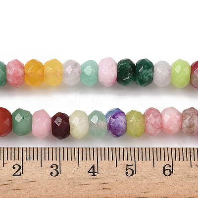 Natural Dyed White Jade Beads Strands X-G-F753-06C-1