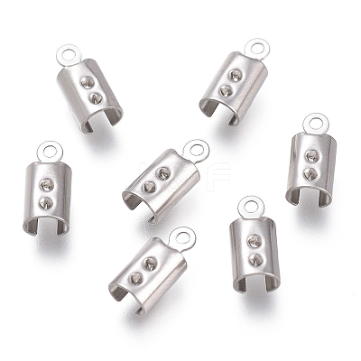 Tarnish Resistant 304 Stainless Steel Folding Crimp Ends STAS-L262-04D-P-1