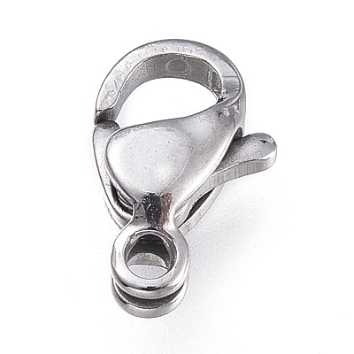 Tarnish Resistant 316 Surgical Stainless Steel Lobster Claw Clasps X-STAS-M281-01P-A-1