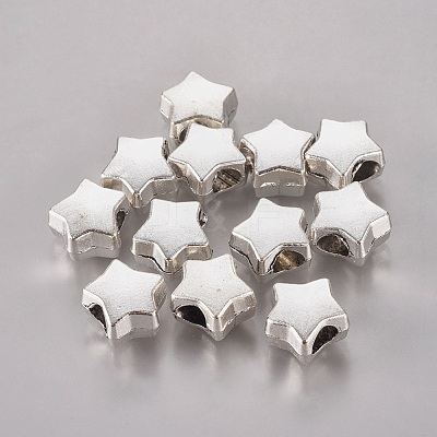 Tibetan Style Alloy European Beads TIBEB-Q054-20AS-NR-1