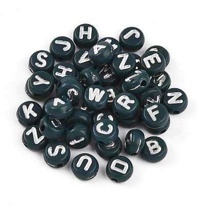 Opaque Acrylic Beads OACR-H046-02E-1