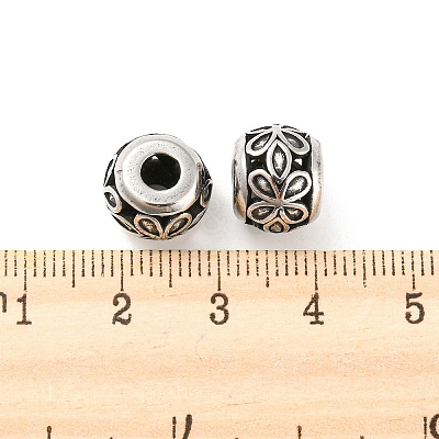 316 Surgical Stainless Steel Beads Hand Polished STAS-Q304-24AS-1