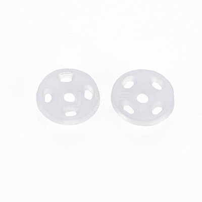 Transparent Resin Snap Fasteners BUTT-N018-008-01-1