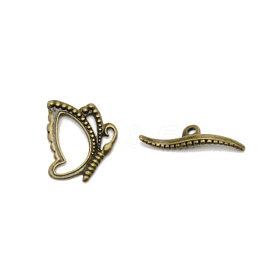 Zinc Alloy Toggle Clasps PALLOY-WH0085-95-1