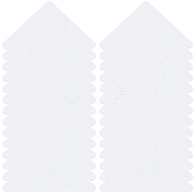 250Pcs PVC Shirt Collar Shaping Sticker AJEW-CY0002-33-1