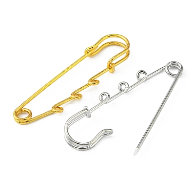 8Pcs 2 Colors Stainless Steel Safety Pins STAS-YW0001-38-1