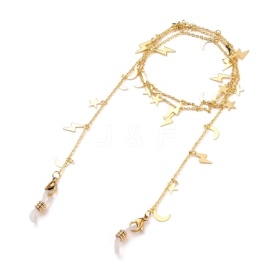 Brass Eyeglasses Chains AJEW-EH00241-02-1
