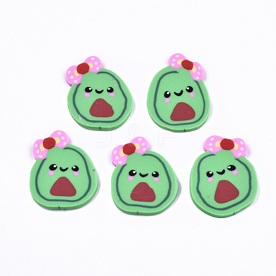 Handmade Polymer Clay Cabochons X-CLAY-T016-17-1