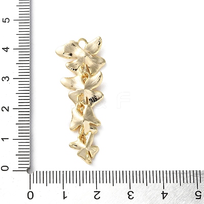 Brass Connector Charms KK-S513-02C-G-1