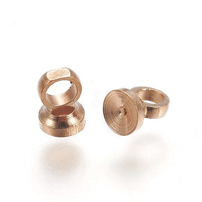 Brass Bead Cap Bails X-KK-F792-06LG-1