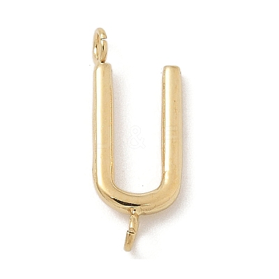 304 Stainless Steel Letter Connector Charms LS-STAS-M108-01G-21-1