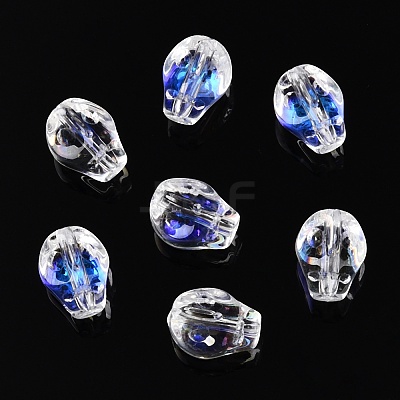 Electroplate Glass Beads Strands EGLA-T021-09C-1