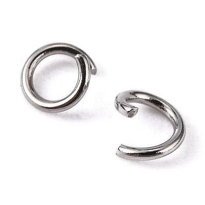 Tarnish Resistant 304 Stainless Steel Open Jump Rings STAS-R049-5x0.8mm-1