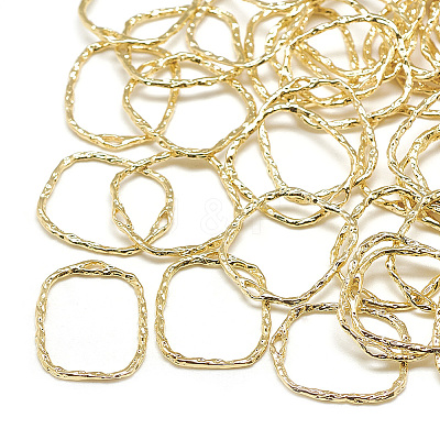 Brass Open Back Bezel Pendants LS-X-KK-N200-042-1