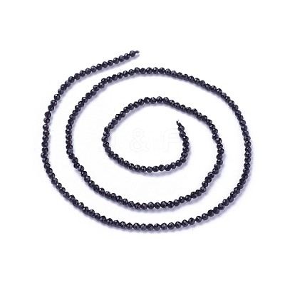 Faceted Glass Beads Strands G-F619-09B-2mm-1