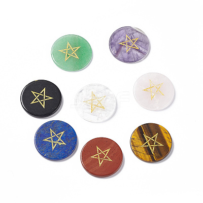 Natural Mixed Stone Cabochons G-P491-08-1