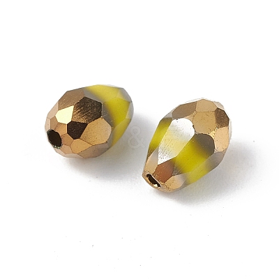 Electroplate Glass Beads DGLA-C001-01C-1