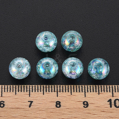Transparent Crackle Acrylic Beads MACR-S373-66-L03-1