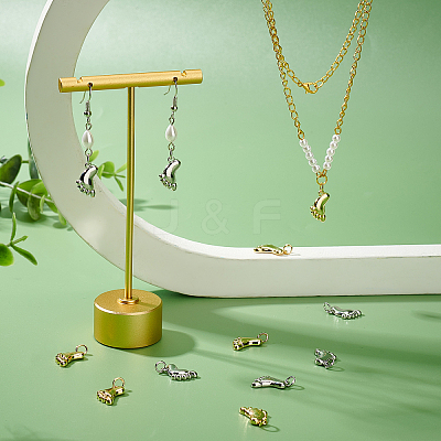 12Pcs 2 Colors Brass Pendants KK-FH0003-37-1