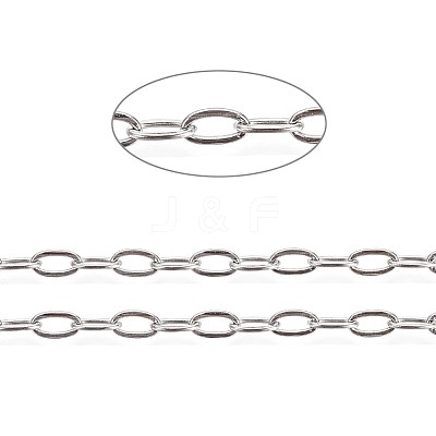 Tarnish Resistant 304 Stainless Steel Cable Chains CHS-L024-017P-1