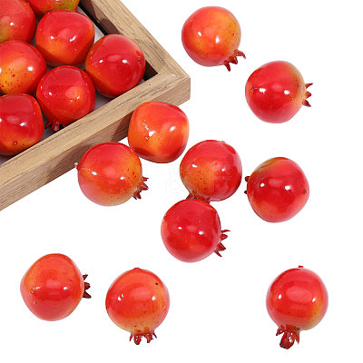 Plastic Simulation Pomegranate AJEW-WH0270-049-1