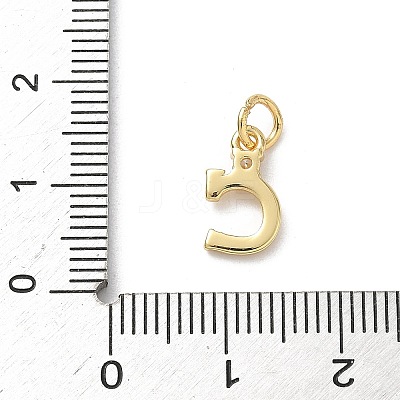 Brass Pave Clear Cubic Zirconia Charms KK-A273-01G-C-1