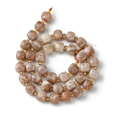 Natural Sunstone Beads Strands G-Q010-A01-01-1