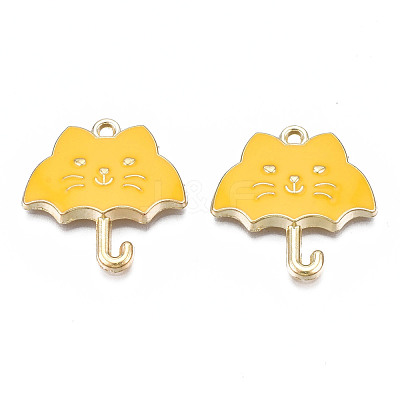 Rack Plating Alloy Enamel Pendants ENAM-T011-191A-1