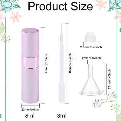 Empty Portable Glass Spray Bottles AJEW-GL0002-30-1